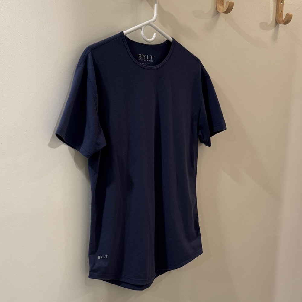 BYLT Basics Dark Blue Short Sleeve Tee